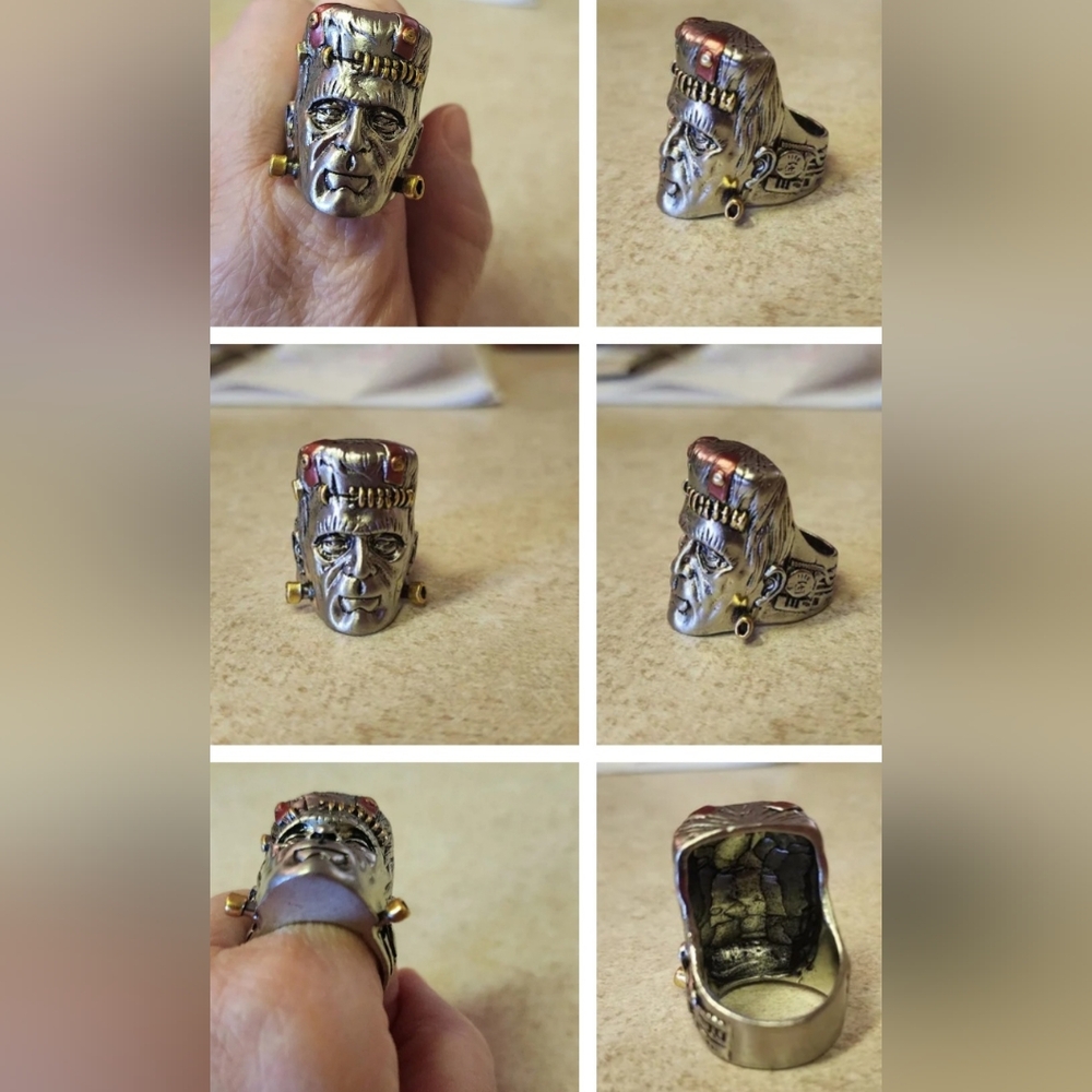 COPY - New steel Frankenstein ring in size 7, 8, 9, 10, 11, 12, 13 Available